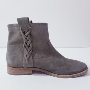 Soludos Suede Braided Ankle Boots